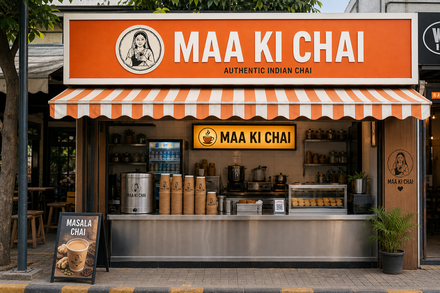 Maa Ki Chai partner kiosk — Mandla page